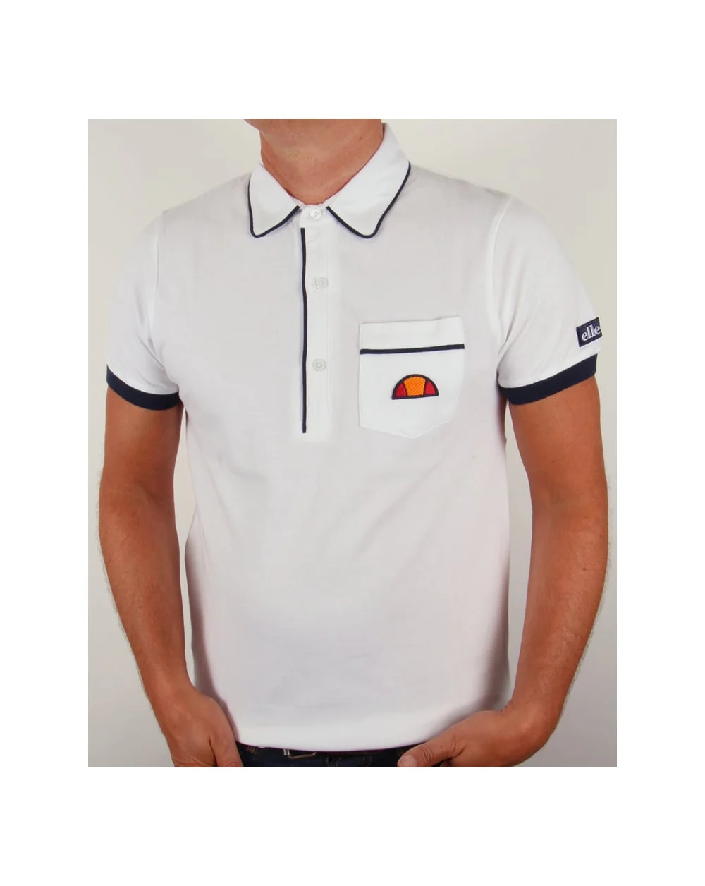 Ellesse Parma Polo Shirt White