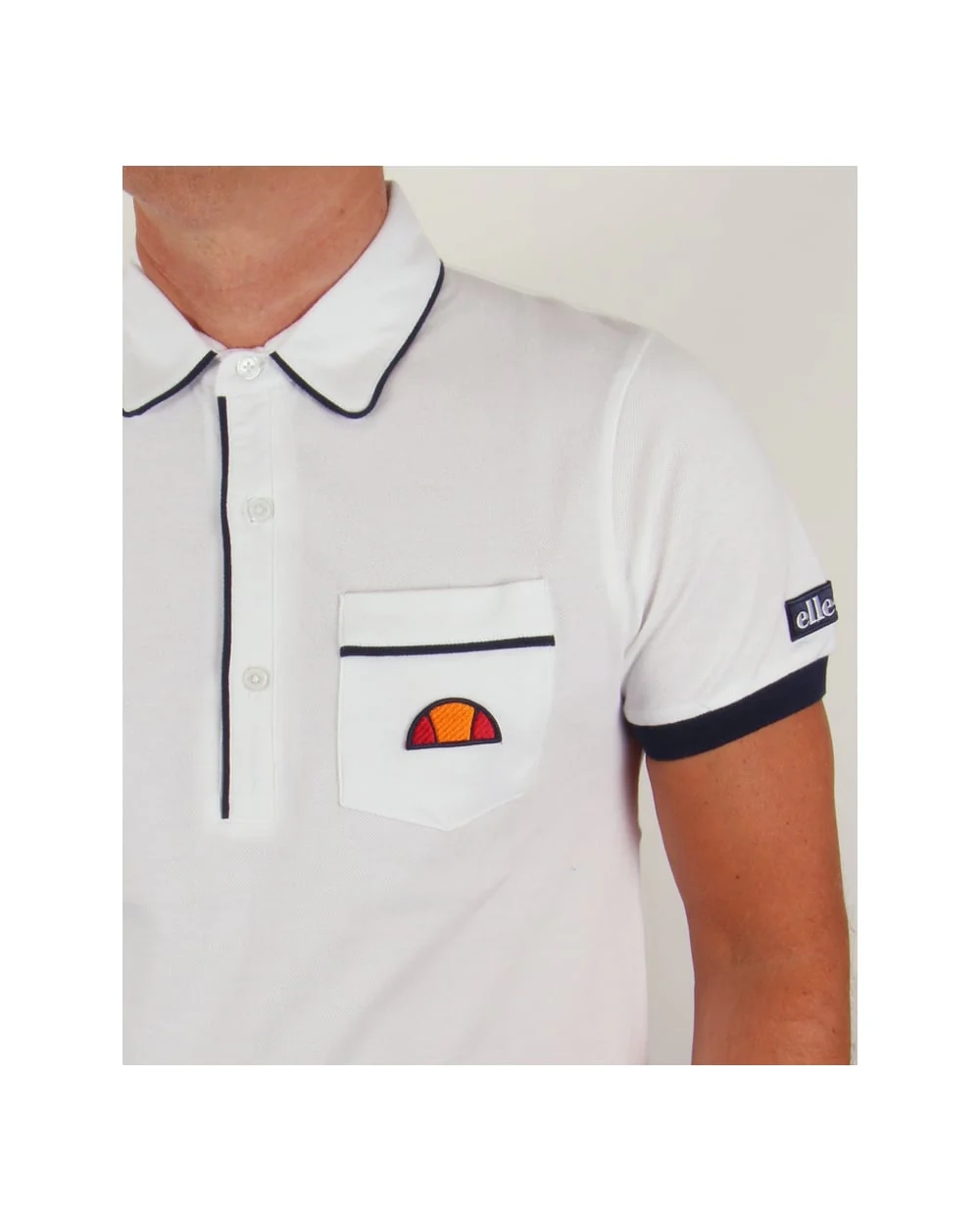 Ellesse Parma Polo Shirt White - Image 2