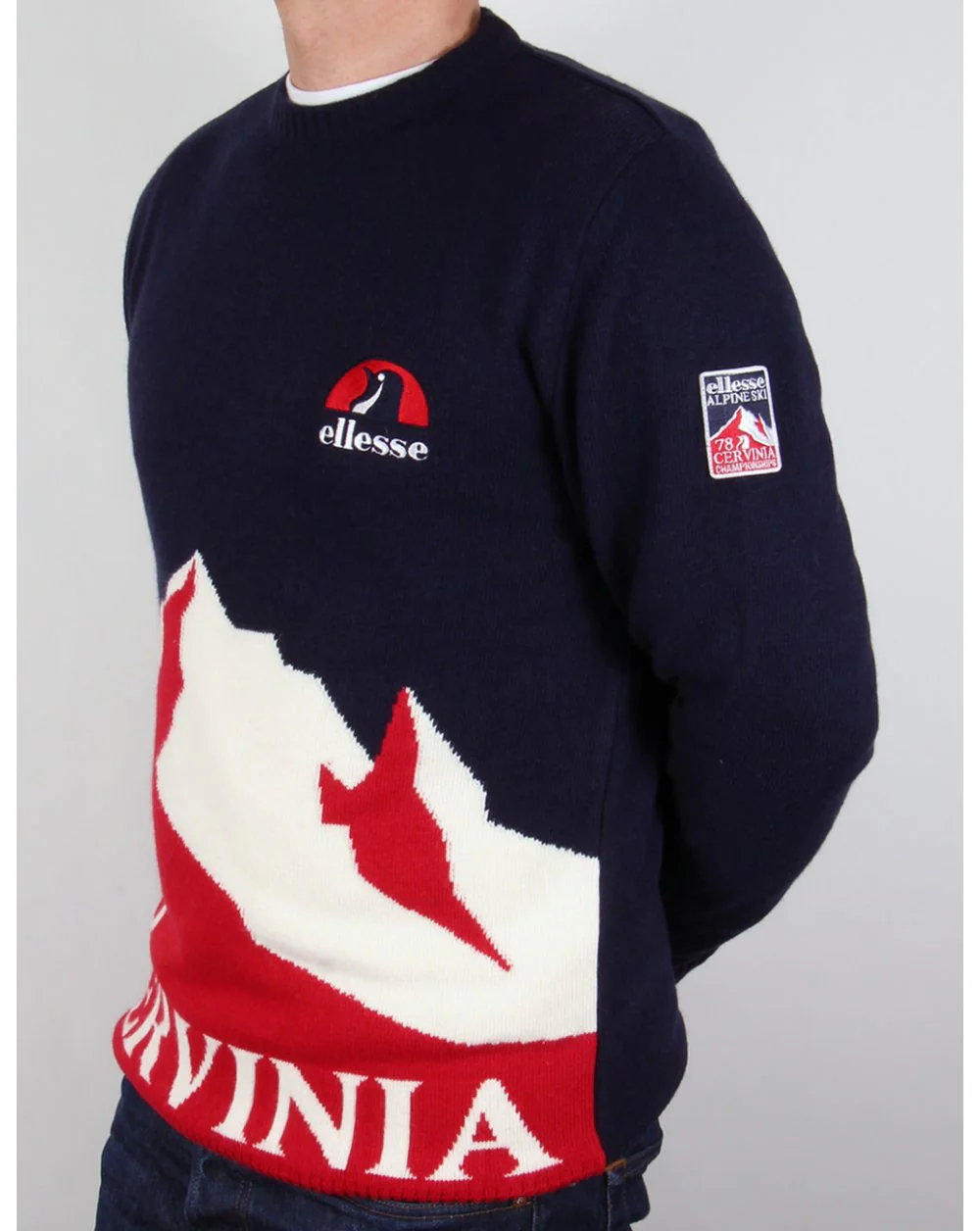 Ellesse Penguin Cervinia Jumper Navy - Image 4