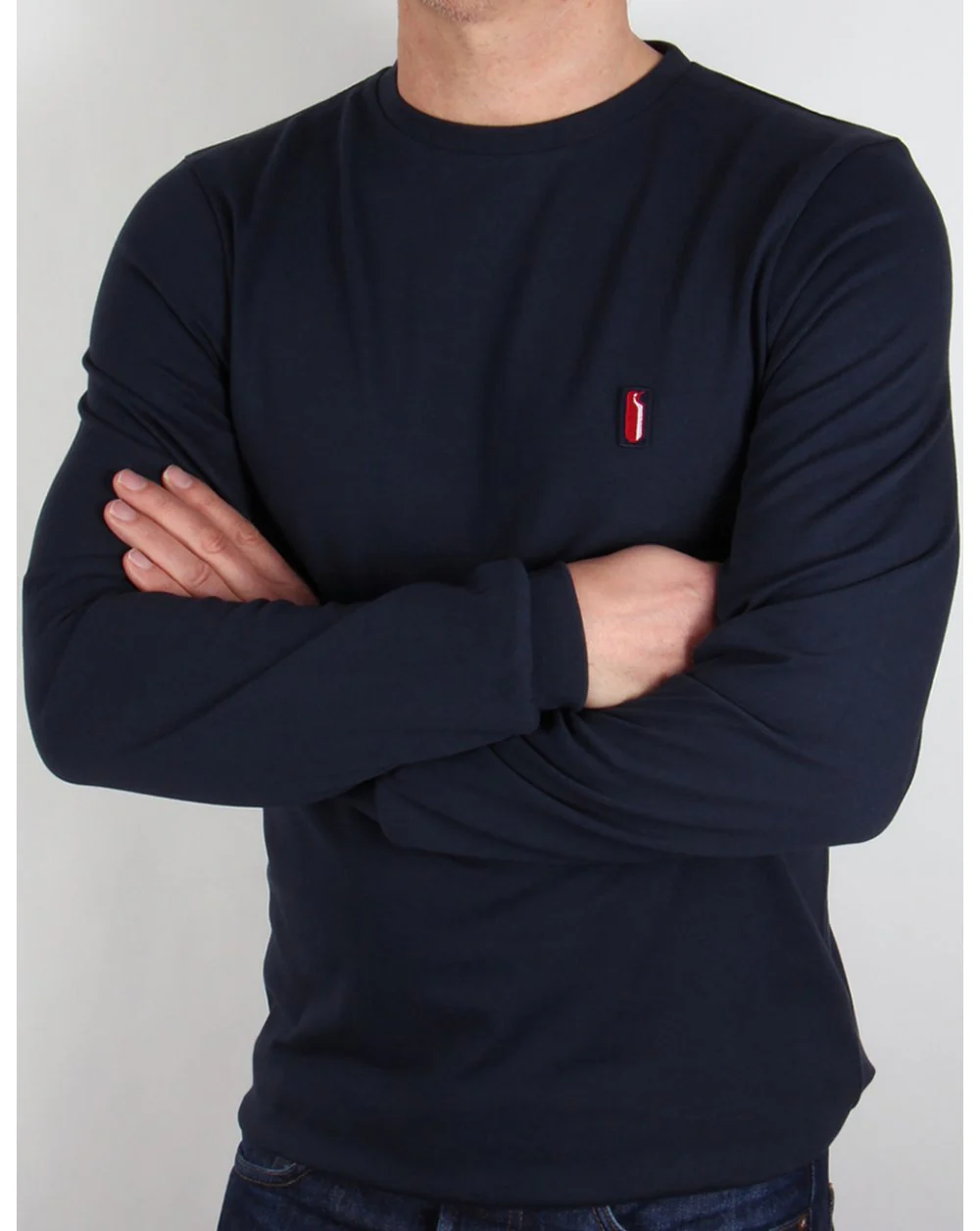 Ellesse Penguin Long Sleeve T-shirt Navy Blue - Image 3