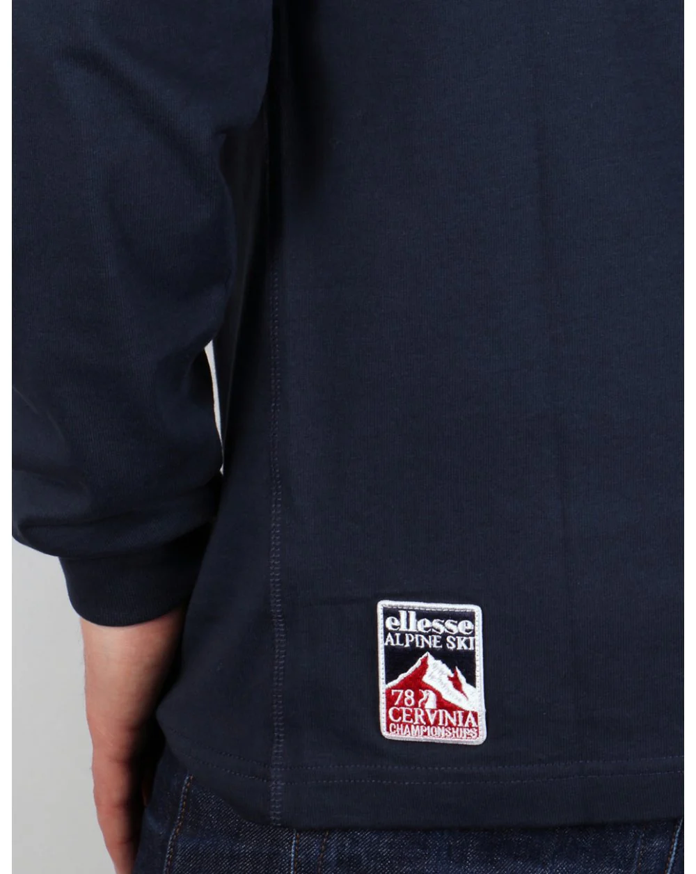 Ellesse Penguin Long Sleeve T-shirt Navy Blue - Image 4