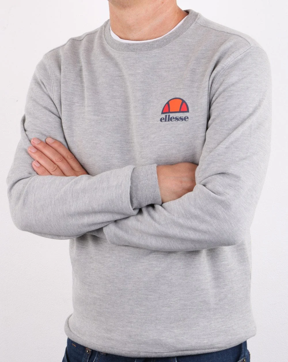 Ellesse Perth Sweatshirt Grey Marl - Image 3