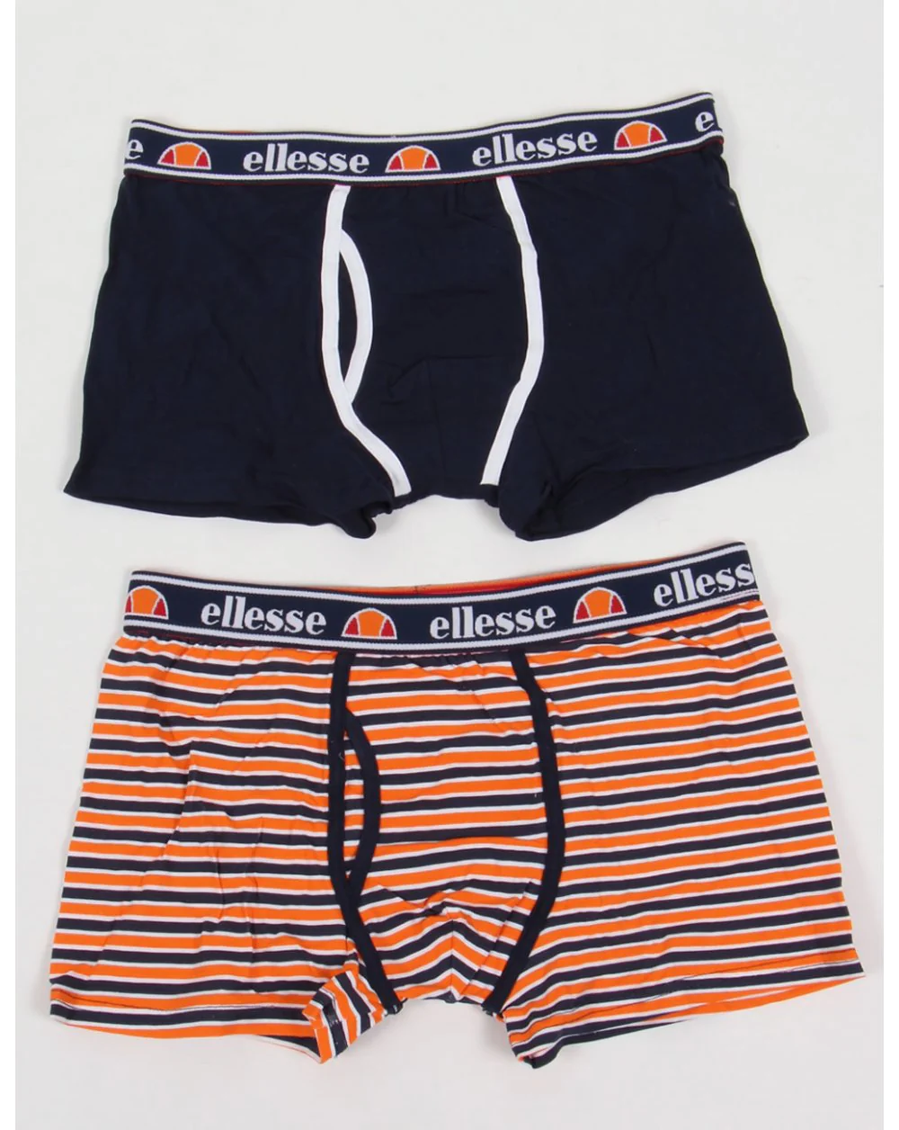 Ellesse Piota Boxer Shorts Twin Pack Navy/white