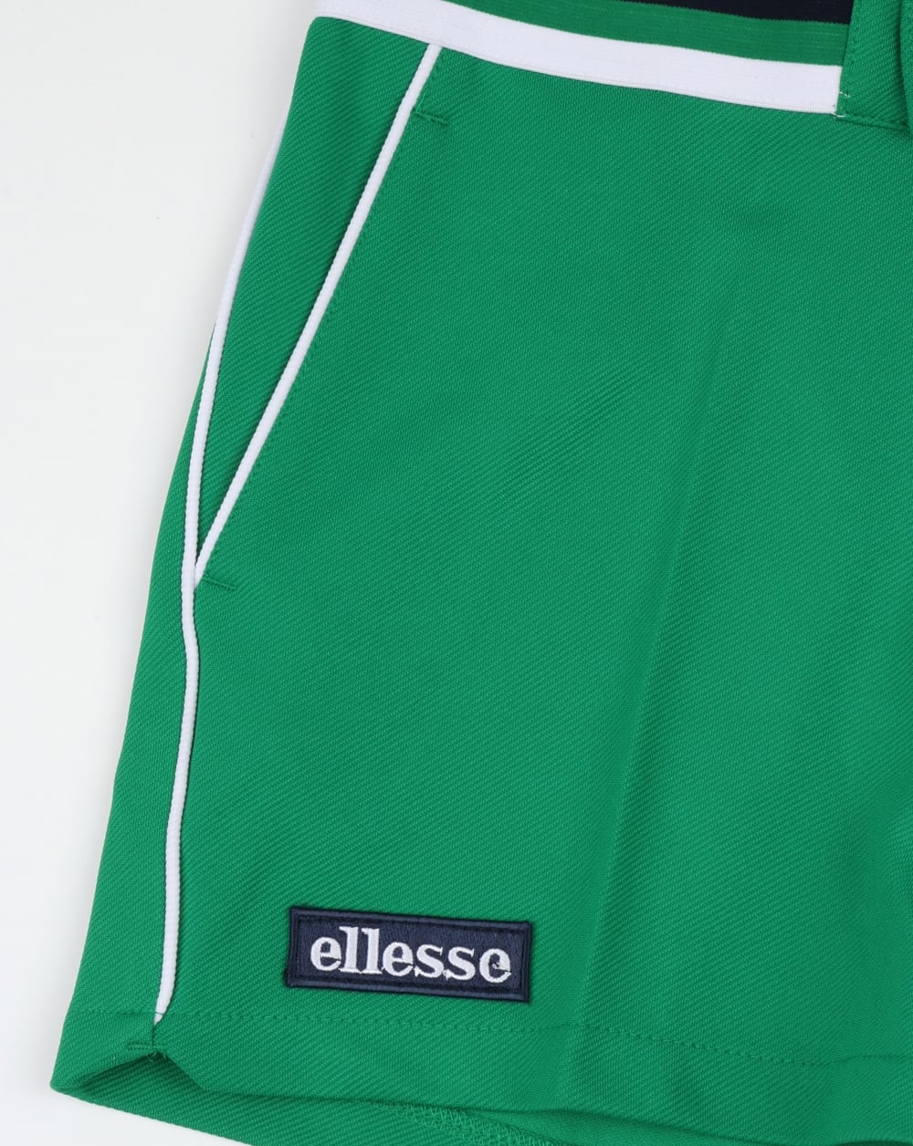 Ellesse Piped Tennis Style Shorts Green - Image 4