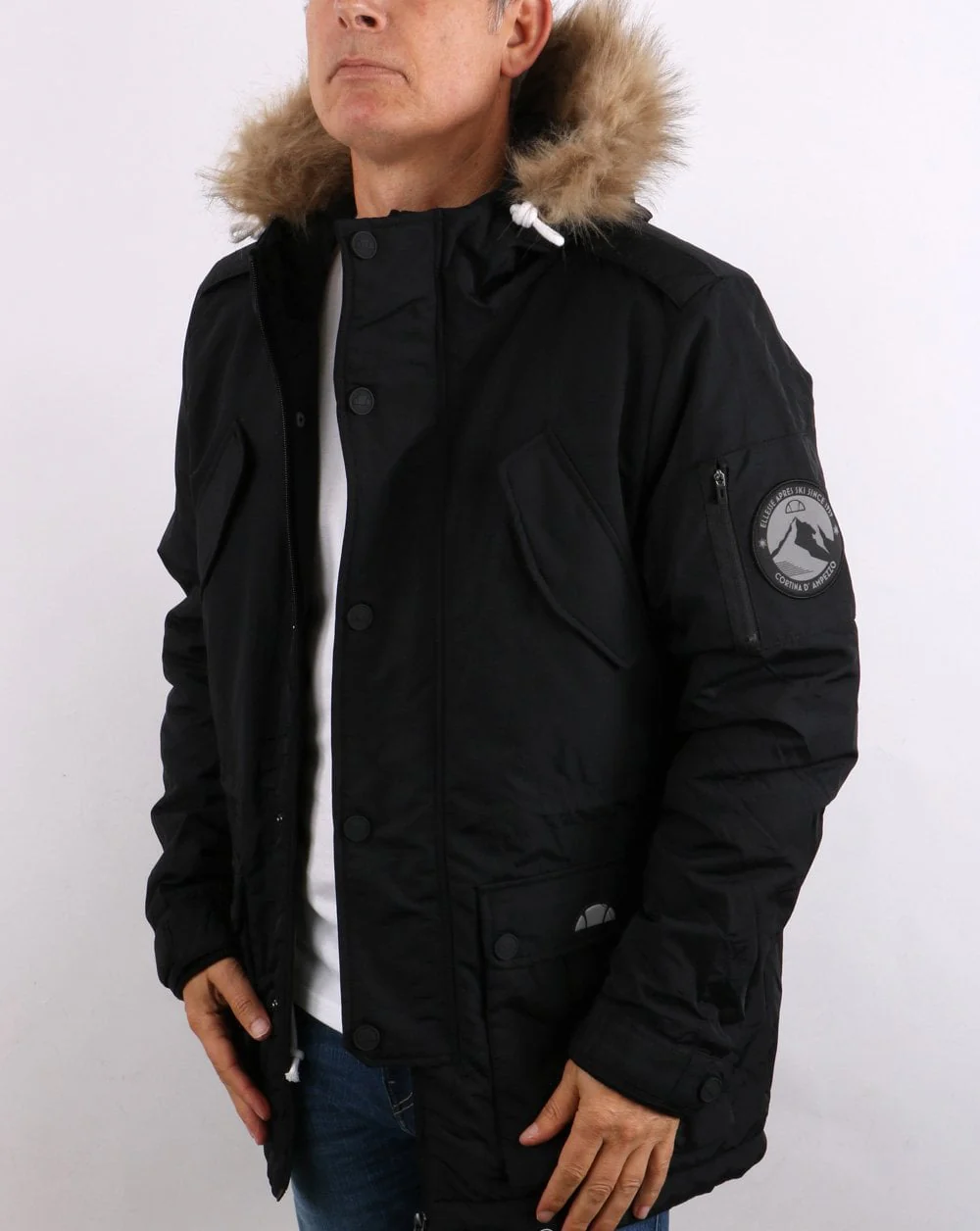 Ellesse Polter Parka Black - Image 2