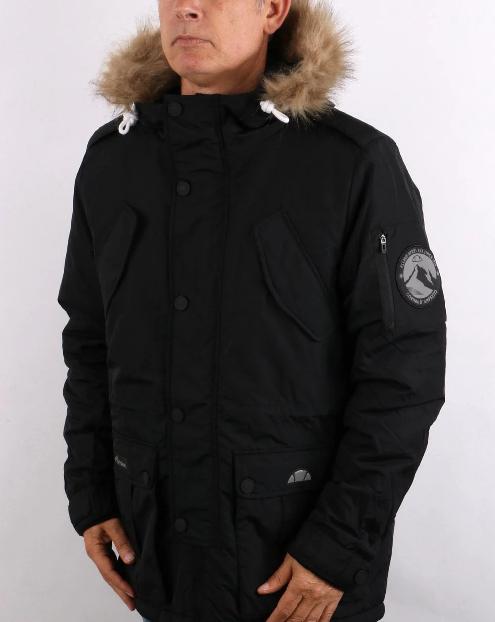Ellesse Polter Parka Black - Image 3