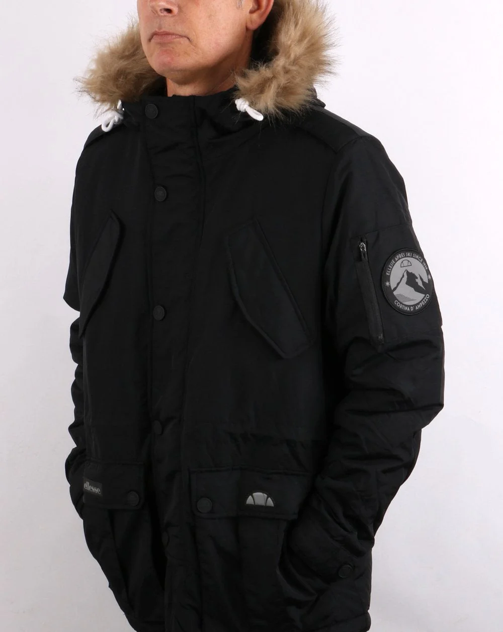 Ellesse Polter Parka Black - Image 5