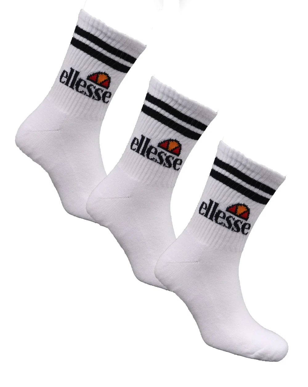 Ellesse Pullo 3 Pack Socks White/black - Image 2