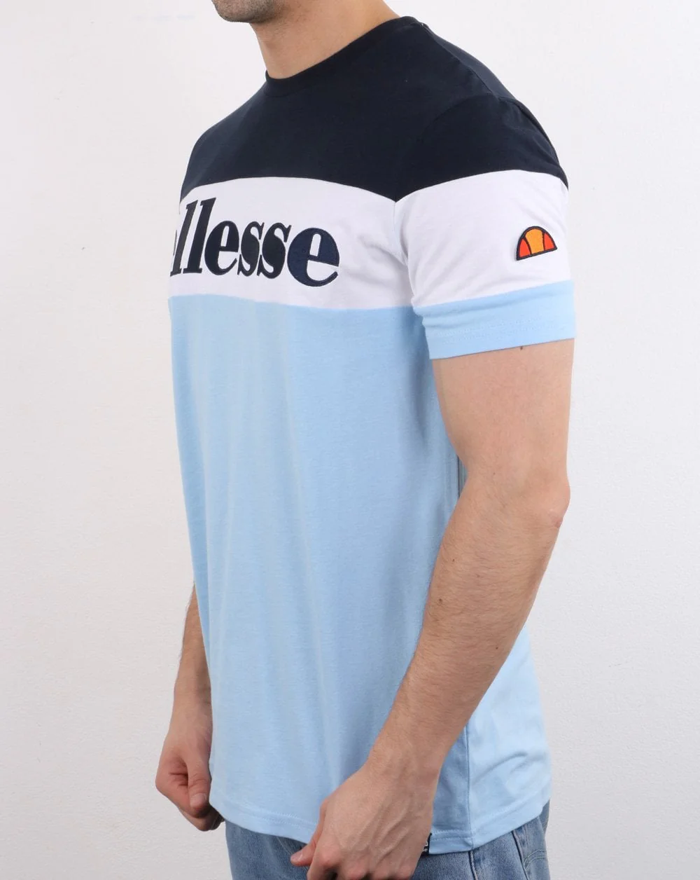 Ellesse Punto T Shirt Light Blue/white/navy - Image 2