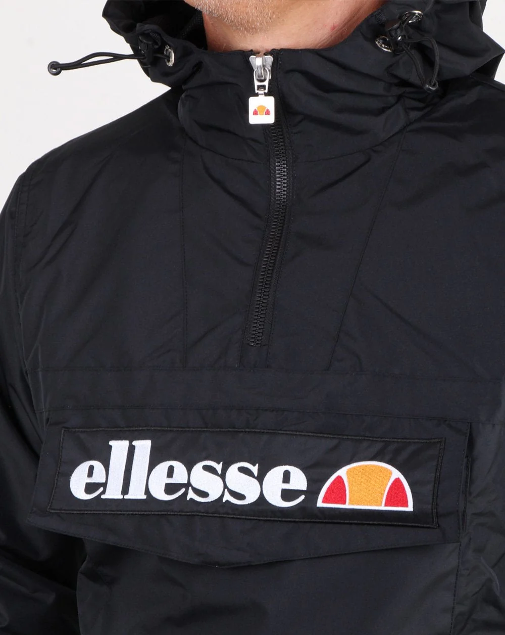 Ellesse Quarter Zip Jacket Black - Image 2