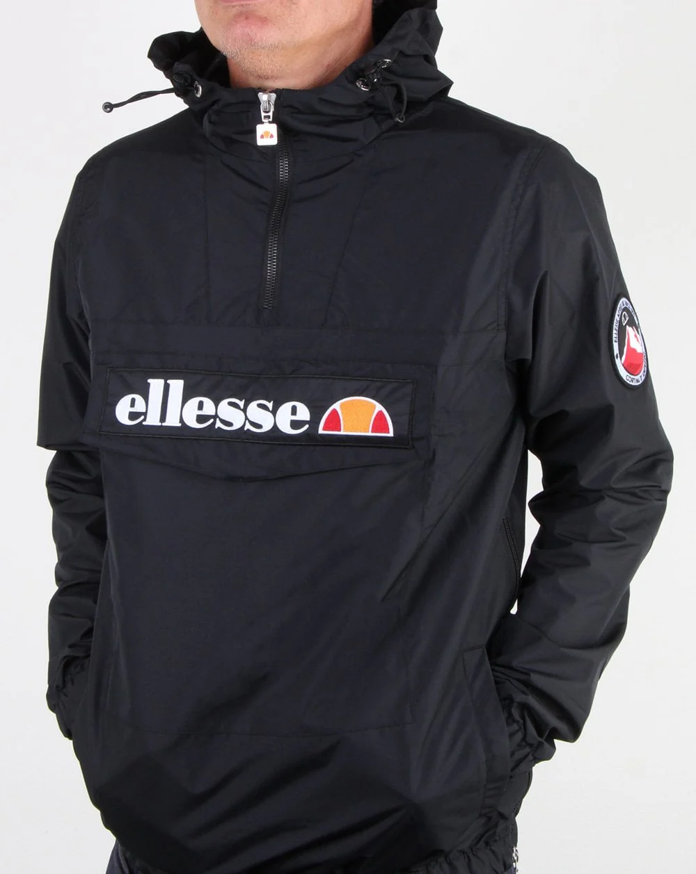 Ellesse Quarter Zip Jacket Black - Image 3