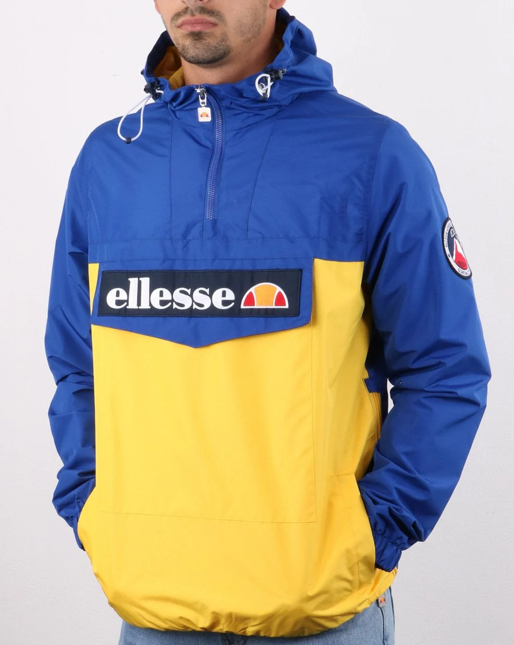 Ellesse Quarter Zip Jacket Blue/Yellow - Image 2
