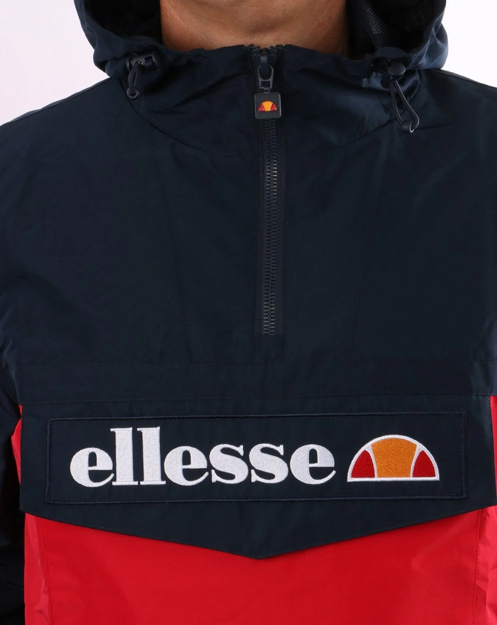 Ellesse Quarter Zip Jacket Navy/Red - Image 3