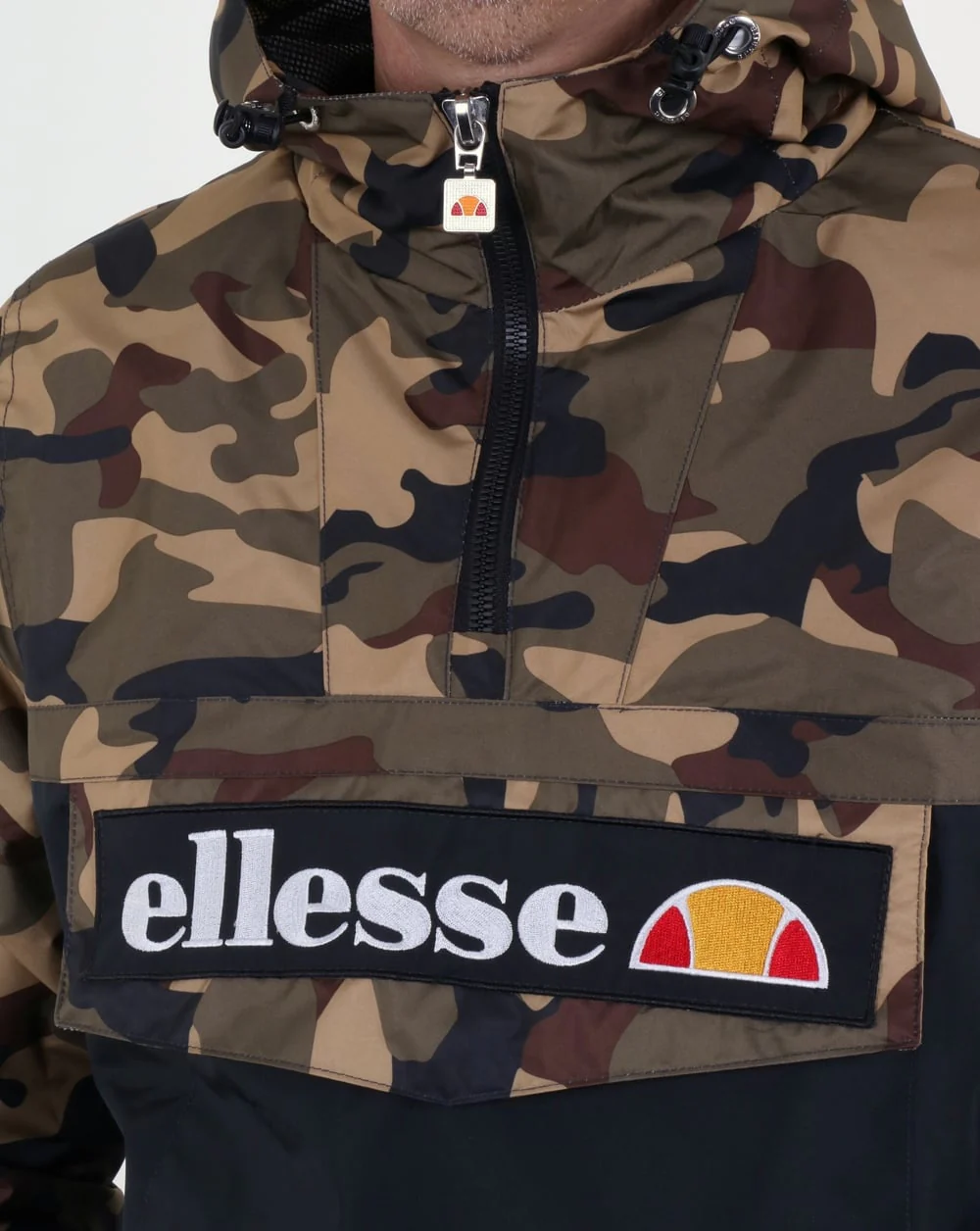 Ellesse Quarter Zip Overhead Jacket Camo - Image 2