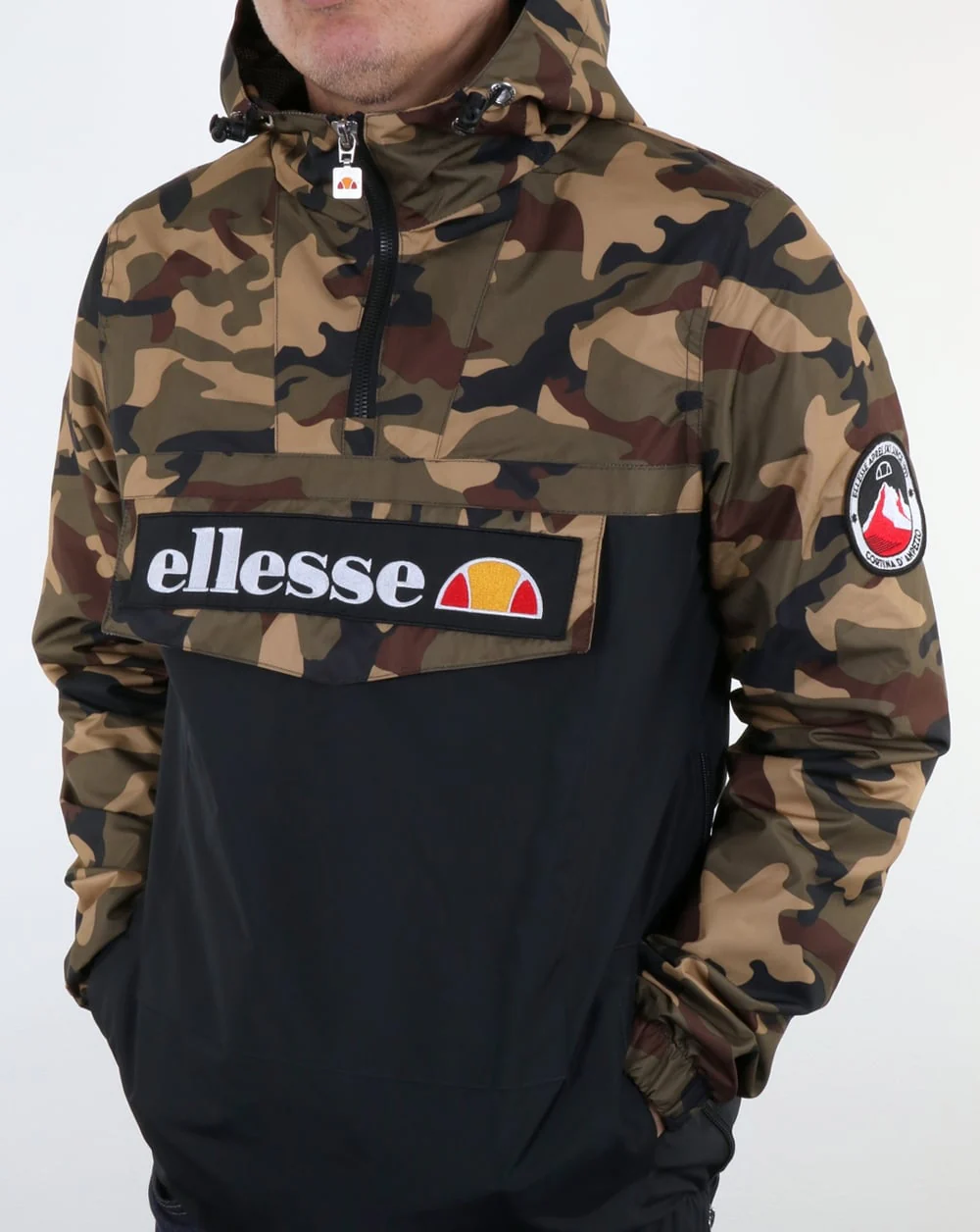 Ellesse Quarter Zip Overhead Jacket Camo - Image 4