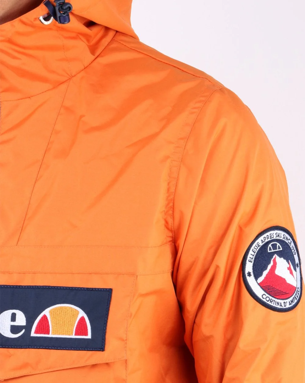 Ellesse Quarter Zip Overhead Jacket Orange - Image 2