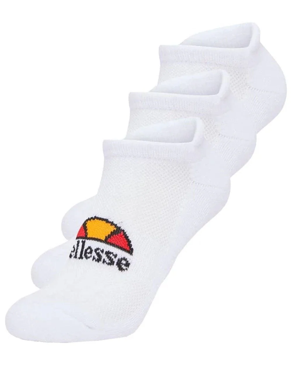 Ellesse Rebi 3 Pack Trainer Socks White