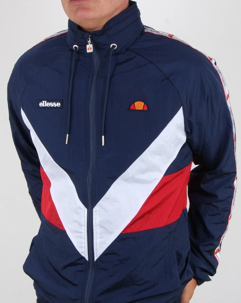 Ellesse Retro Shell Track Jacket Navy - Image 3
