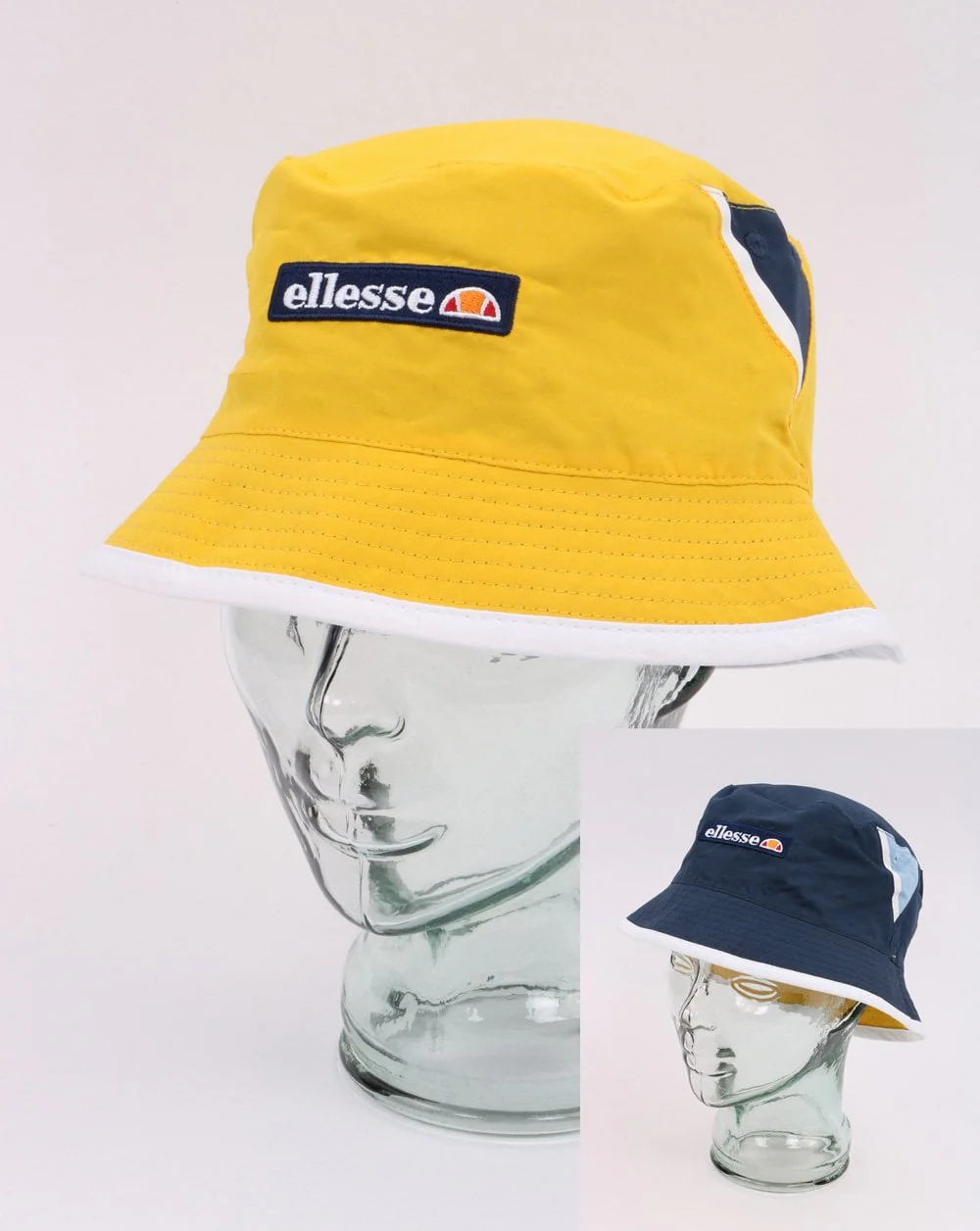 Ellesse Reversible Bucket Hat Navy/Yellow - Image 2