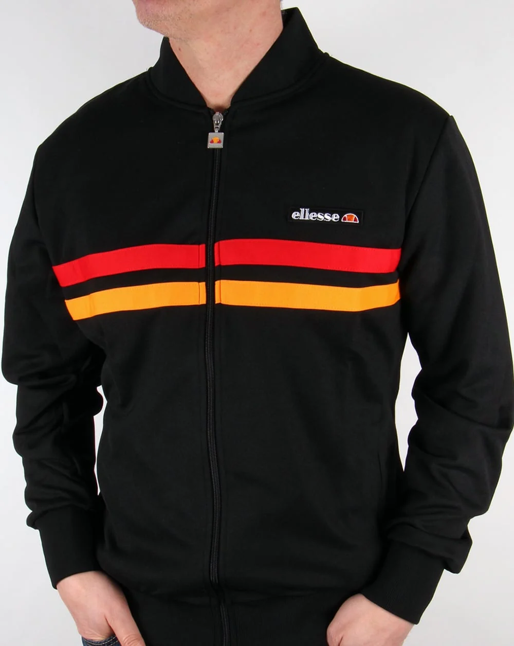 Ellesse Rimini 2 Track Top Black/red/orange