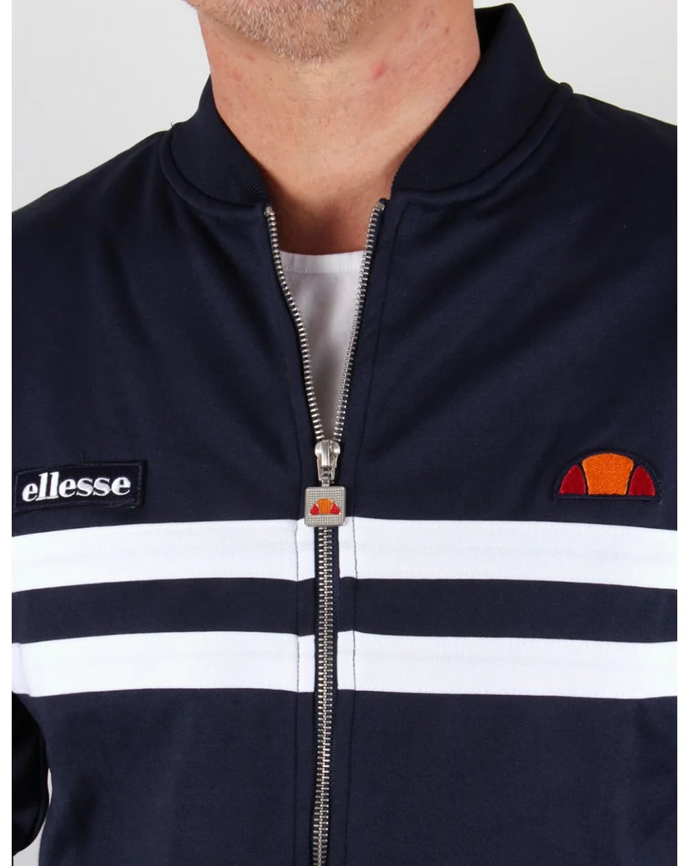 Ellesse Rimini 2 Track Top Navy/White - Image 2