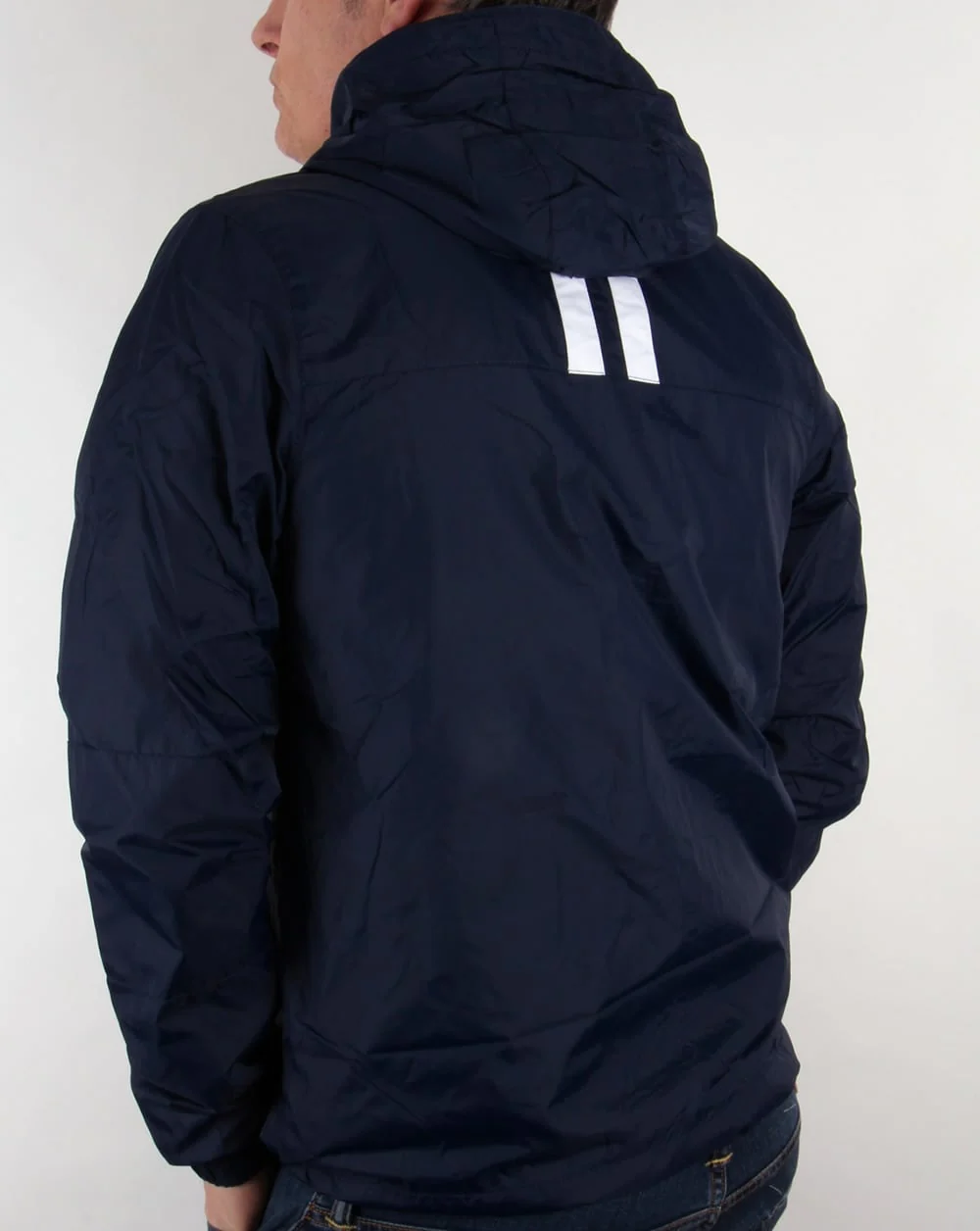 Ellesse Rimini striped rain Jacket Navy - Image 3