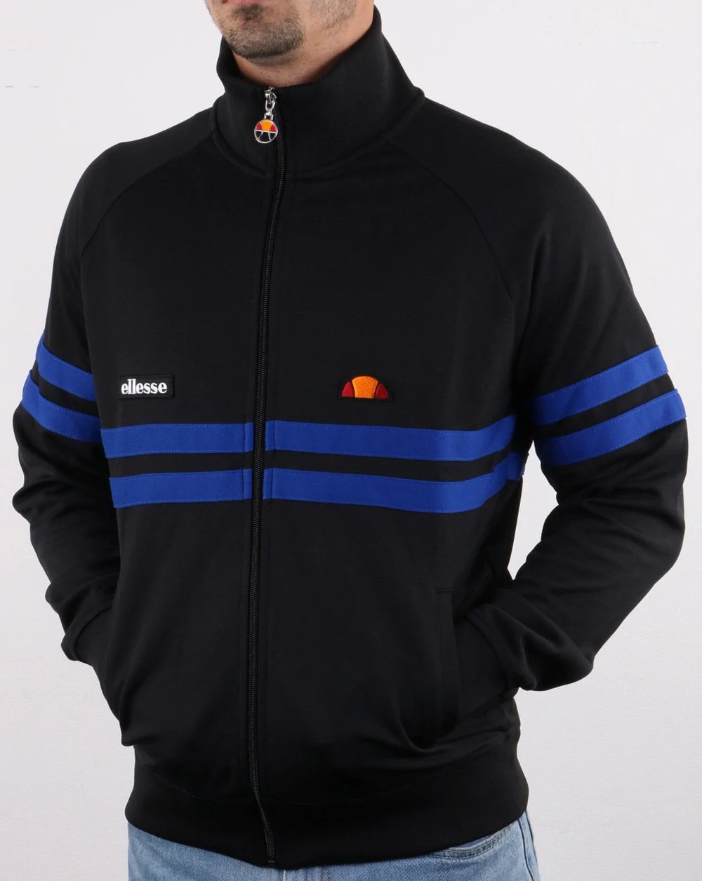 Ellesse Rimini Track Top Black/blue - Image 3