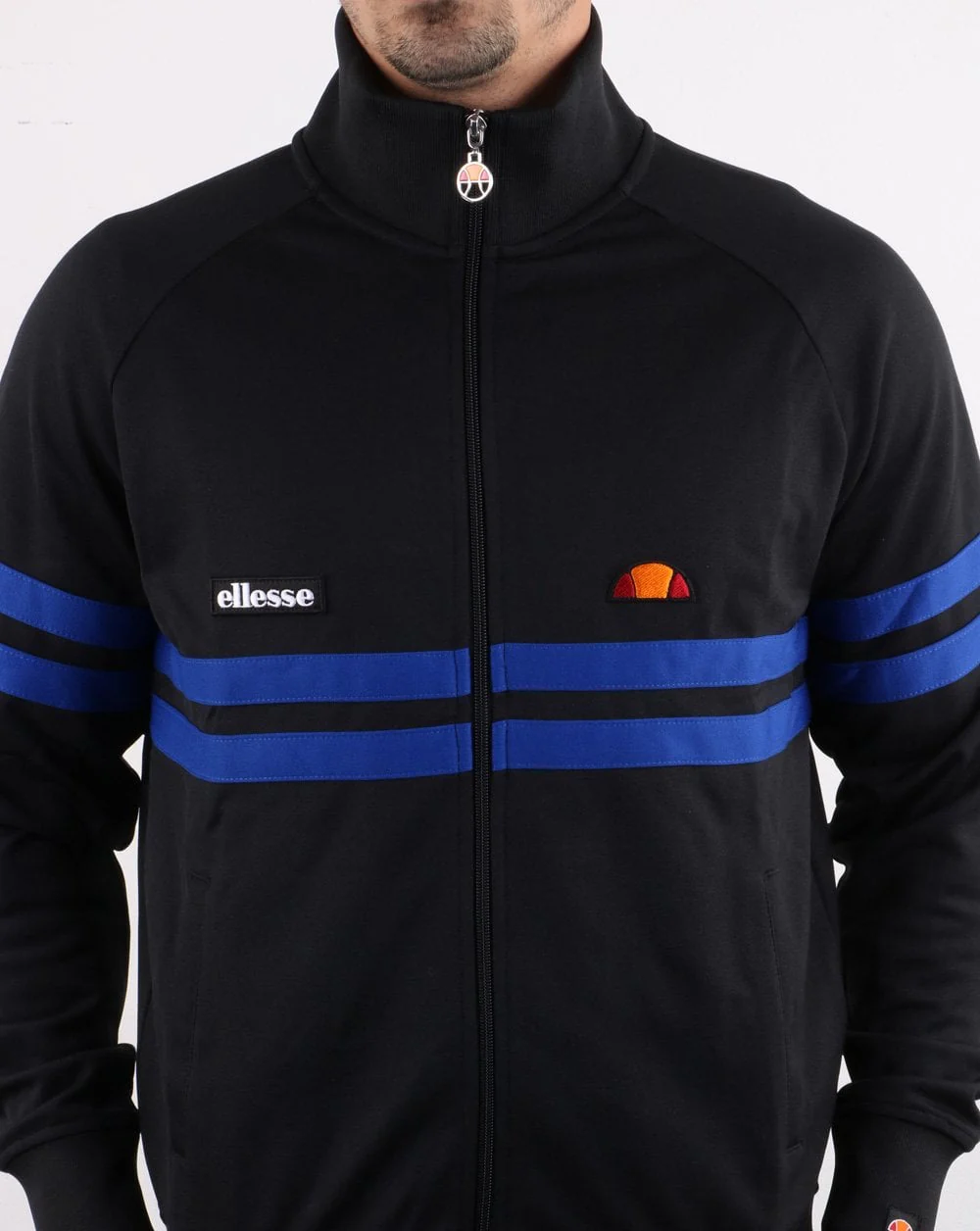 Ellesse Rimini Track Top Black/blue - Image 4
