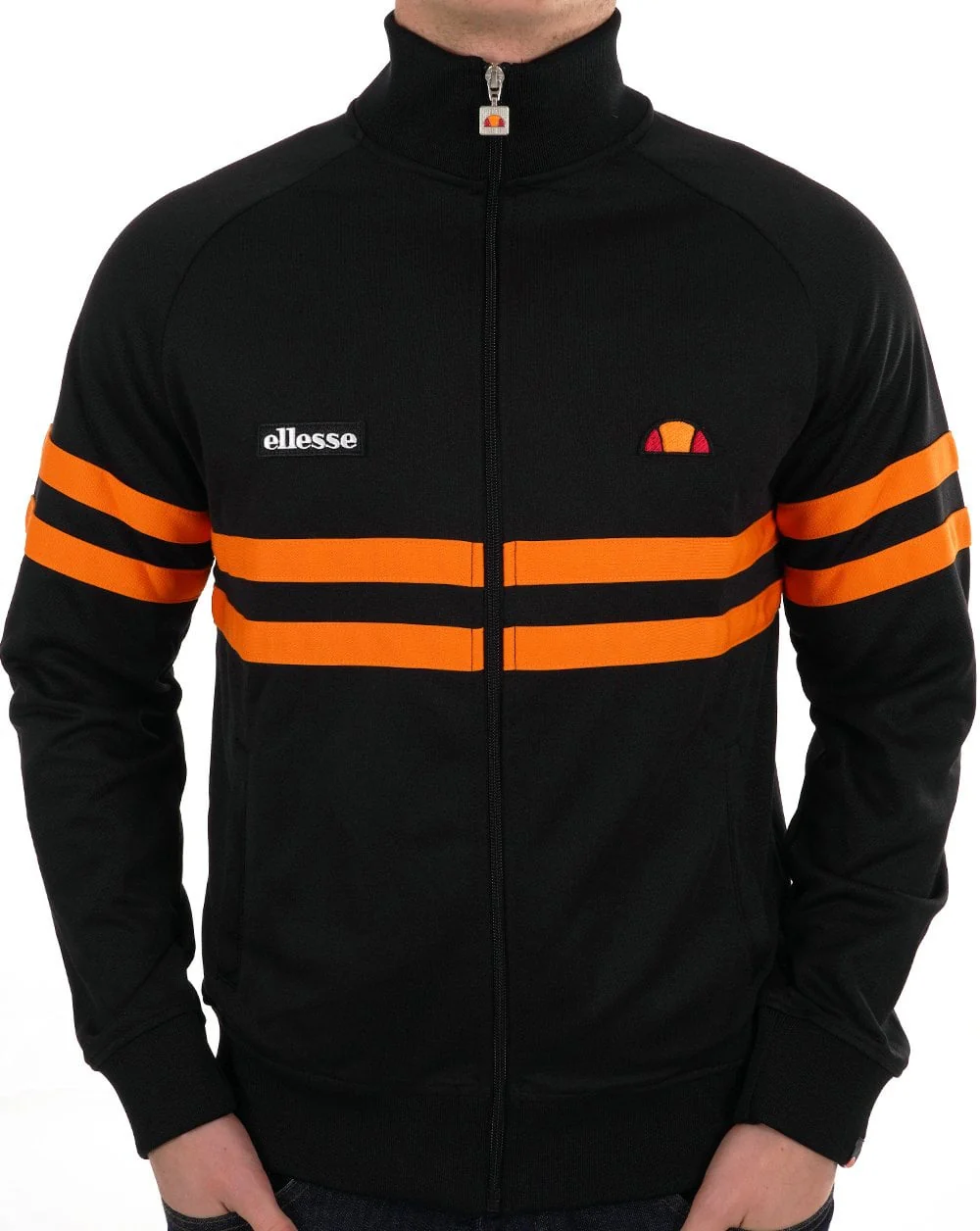 Ellesse Rimini Track Top Black/Orange