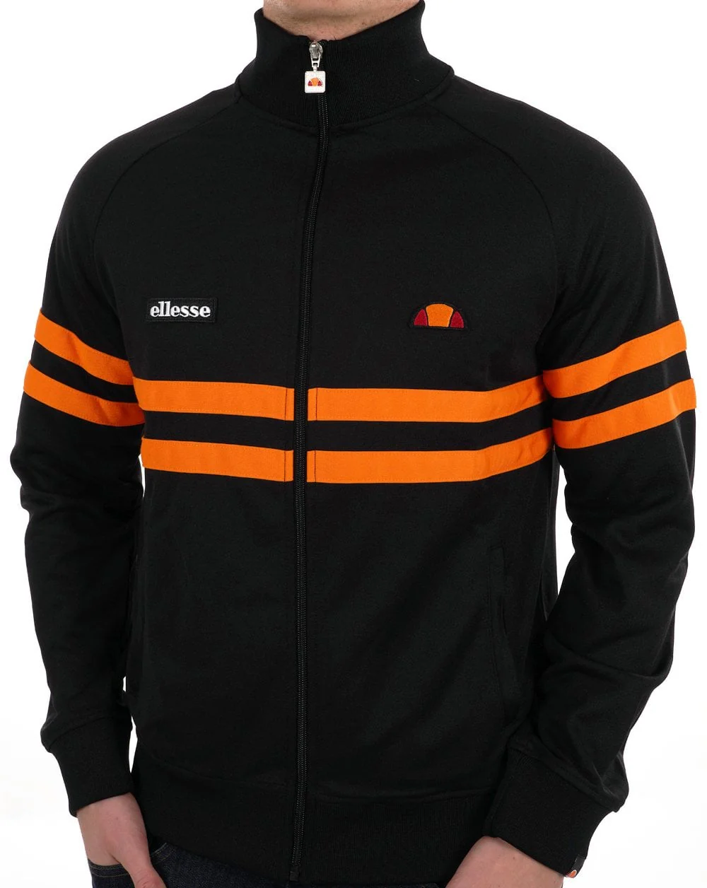 Ellesse Rimini Track Top Black/Orange - Image 3