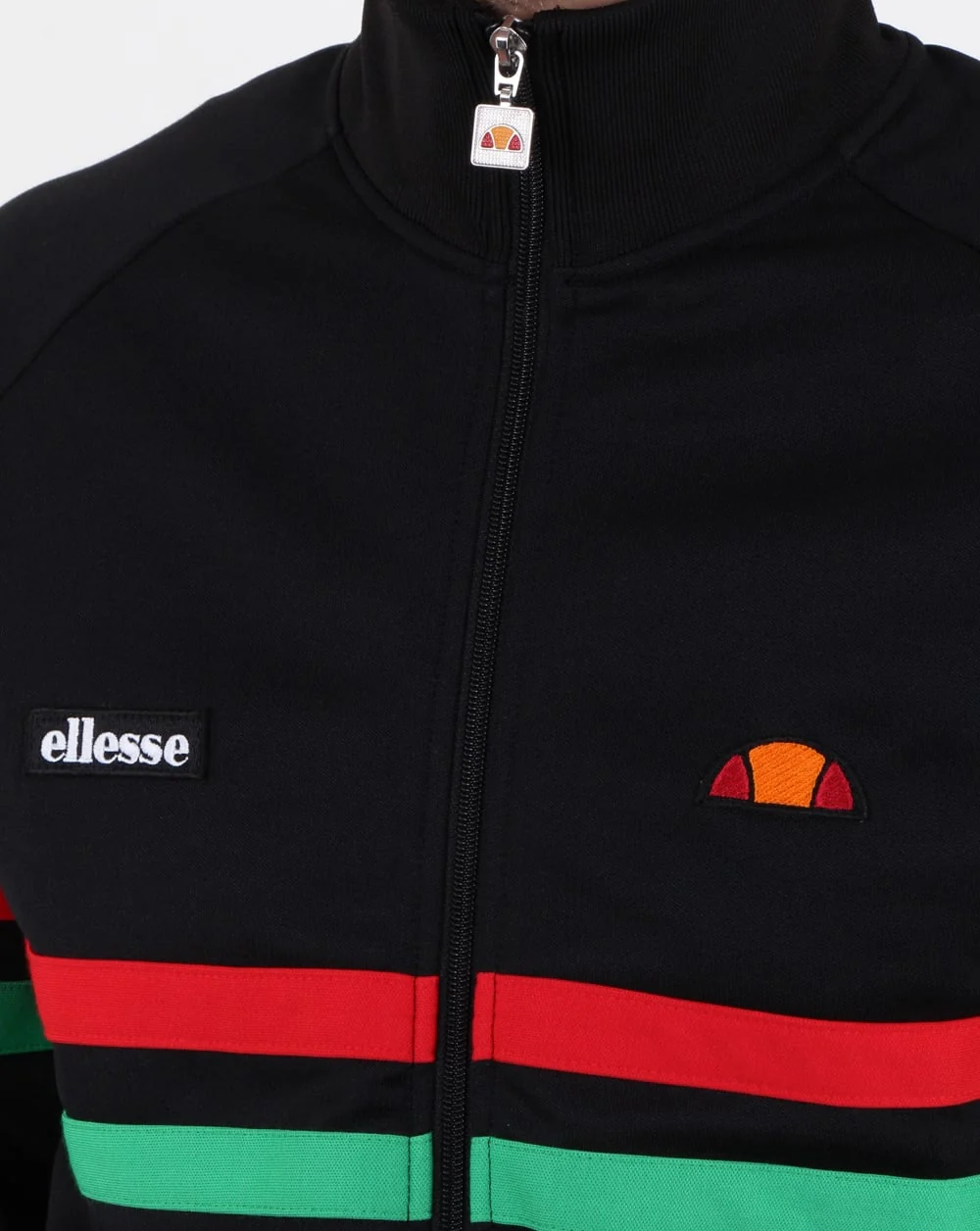 Ellesse Rimini Track Top Black/red/green - Image 3