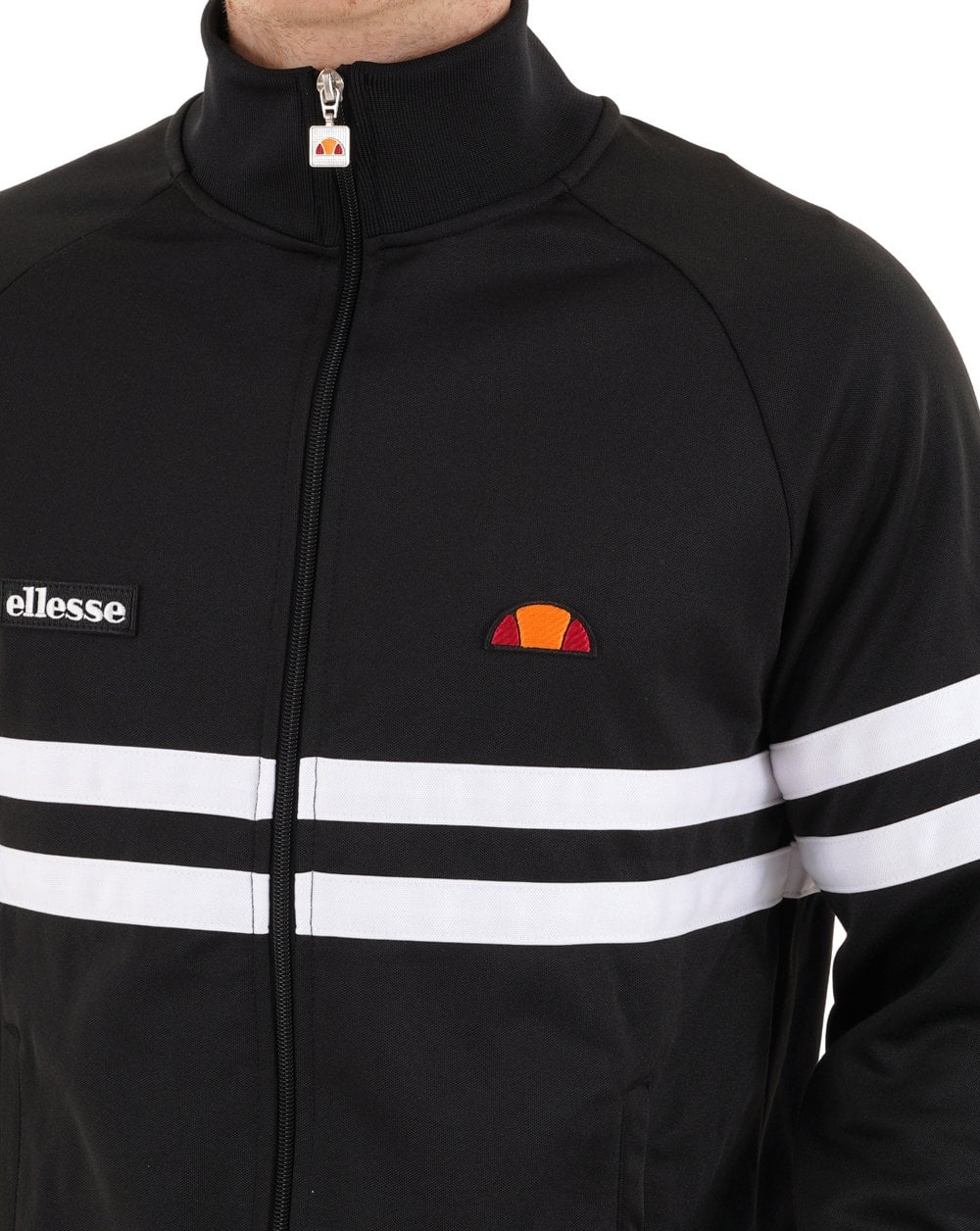 Ellesse Rimini Track Top Black/White - Image 3