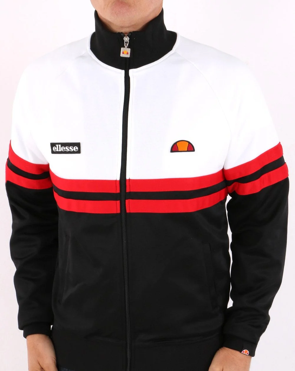 Ellesse Rimini Track Top Black/White/Red