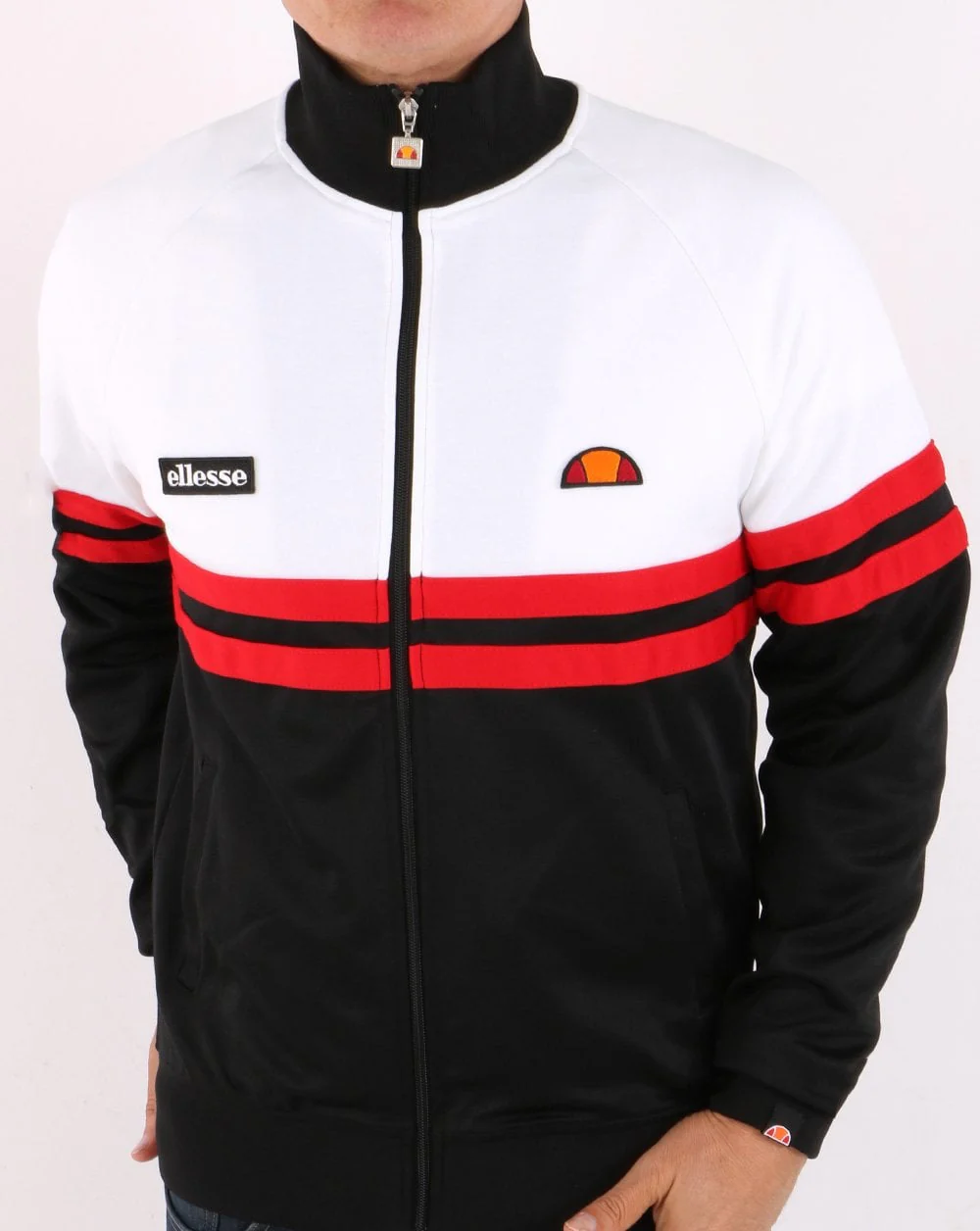 Ellesse Rimini Track Top Black/White/Red - Image 3