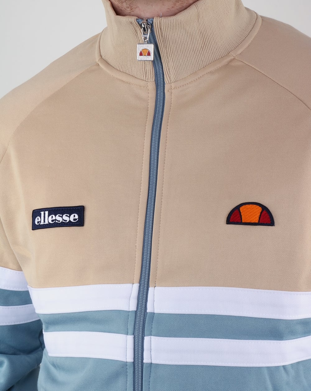 Ellesse Rimini Track Top Blue/Sand - Image 2