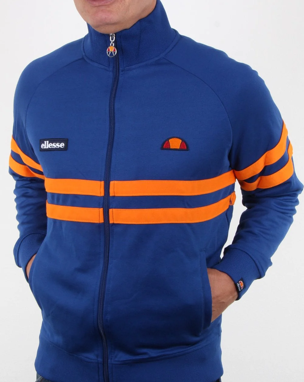 Ellesse Rimini Track Top Deep Royal/orange - Image 3