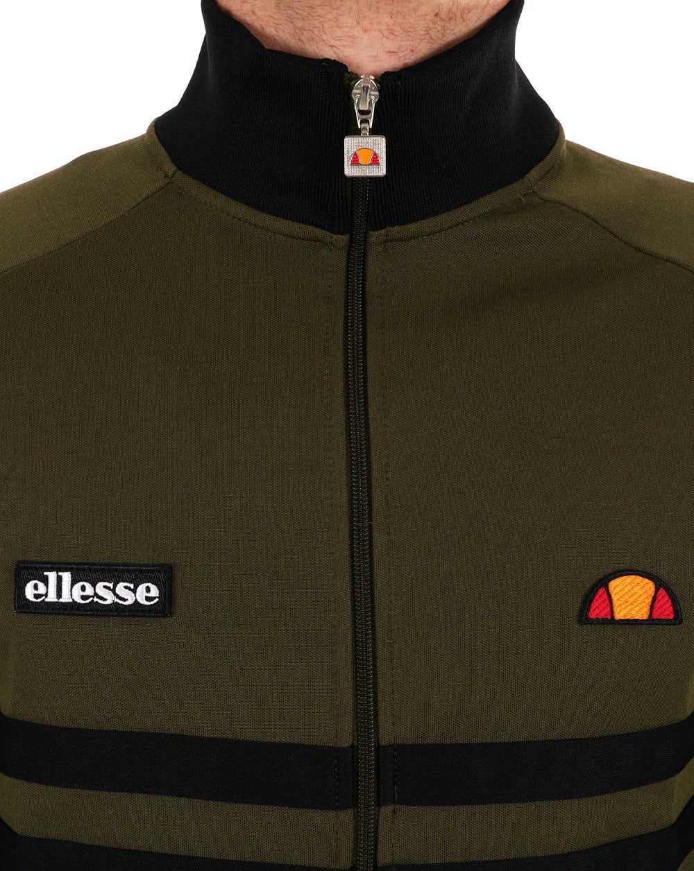 Ellesse Rimini Track Top Dk Olive Black - Image 2