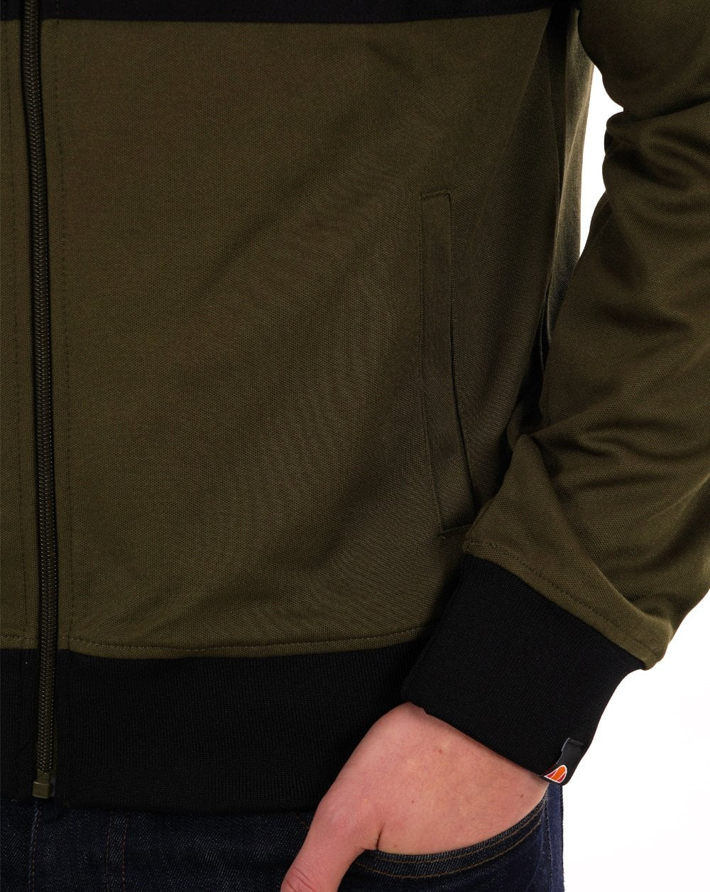 Ellesse Rimini Track Top Dk Olive Black - Image 5