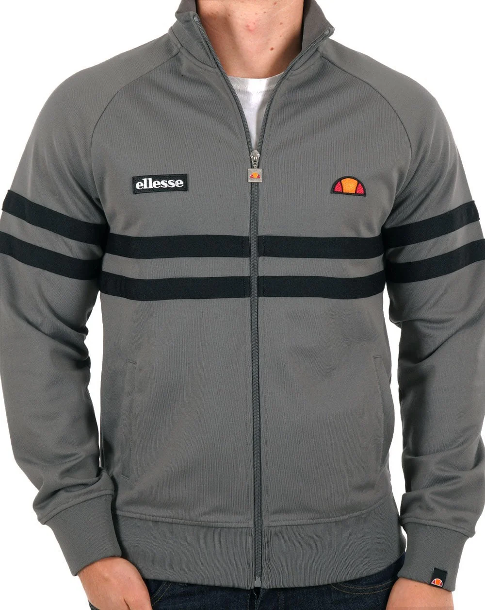 Ellesse Rimini Track Top Grey/Black - Image 2
