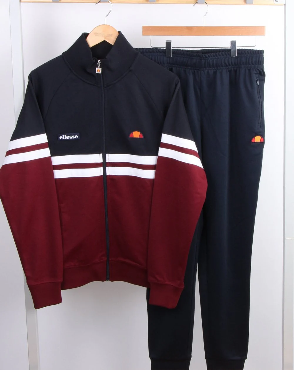 Ellesse Rimini Track Top Navy/Burgundy - Image 2