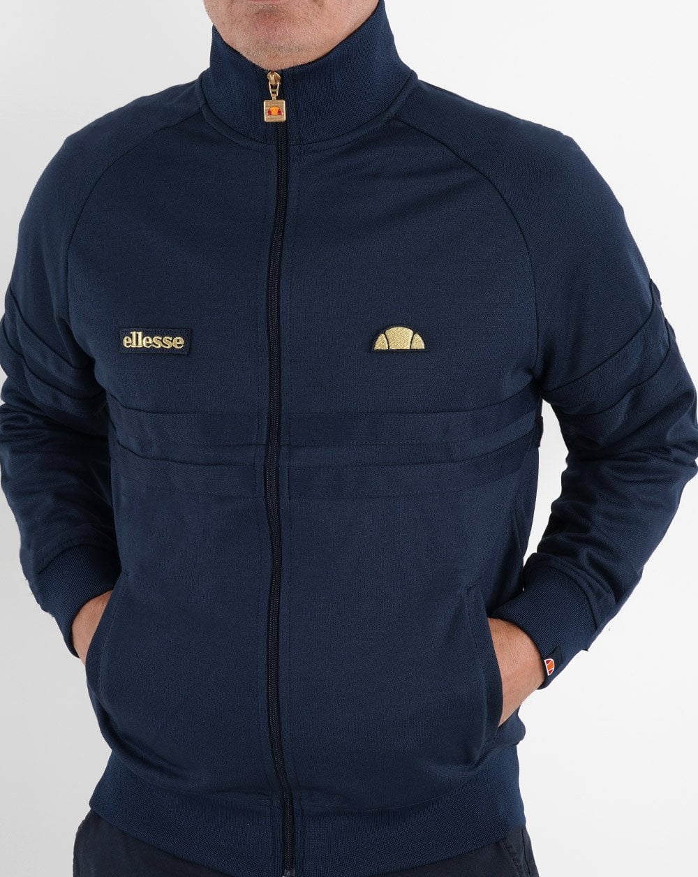 Ellesse Rimini Track Top Navy/Gold - Image 3