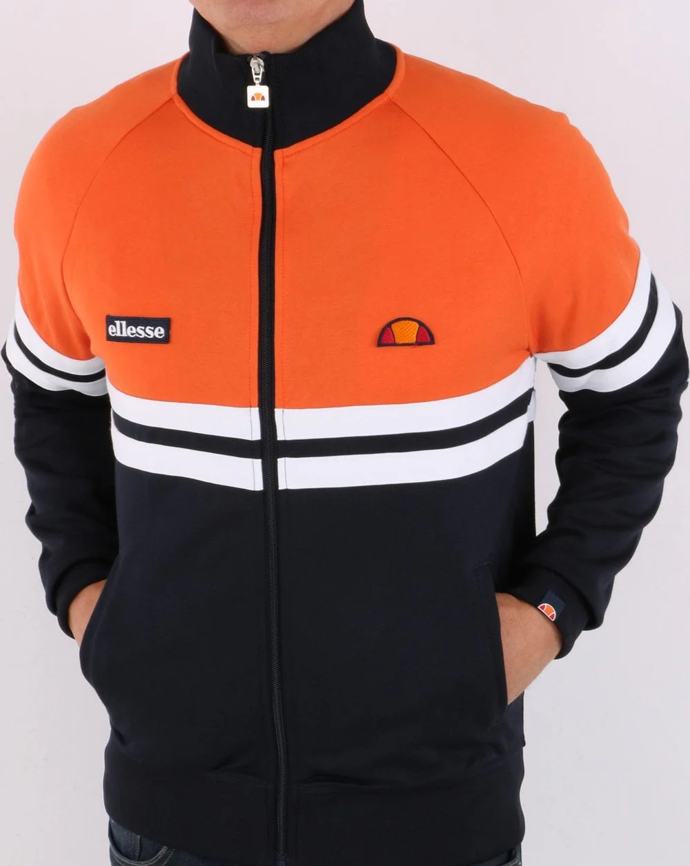 Ellesse Rimini Track Top Navy/orange - Image 3