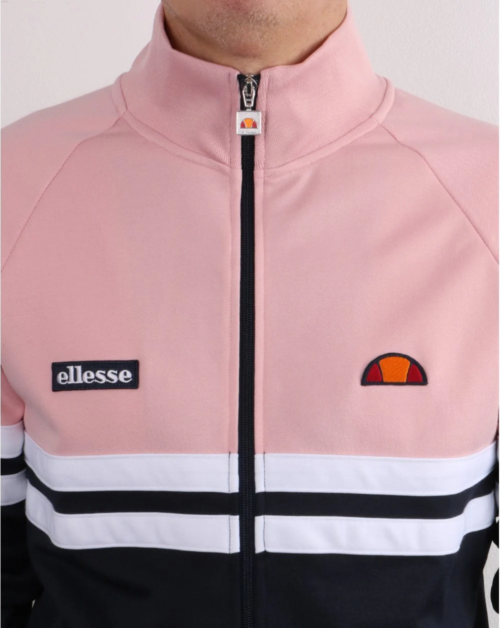 Ellesse Rimini Track Top Navy / Pink - Image 2