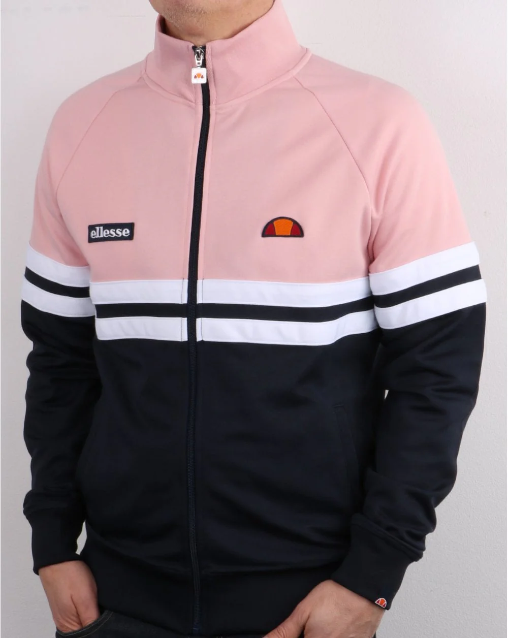Ellesse Rimini Track Top Navy / Pink - Image 4