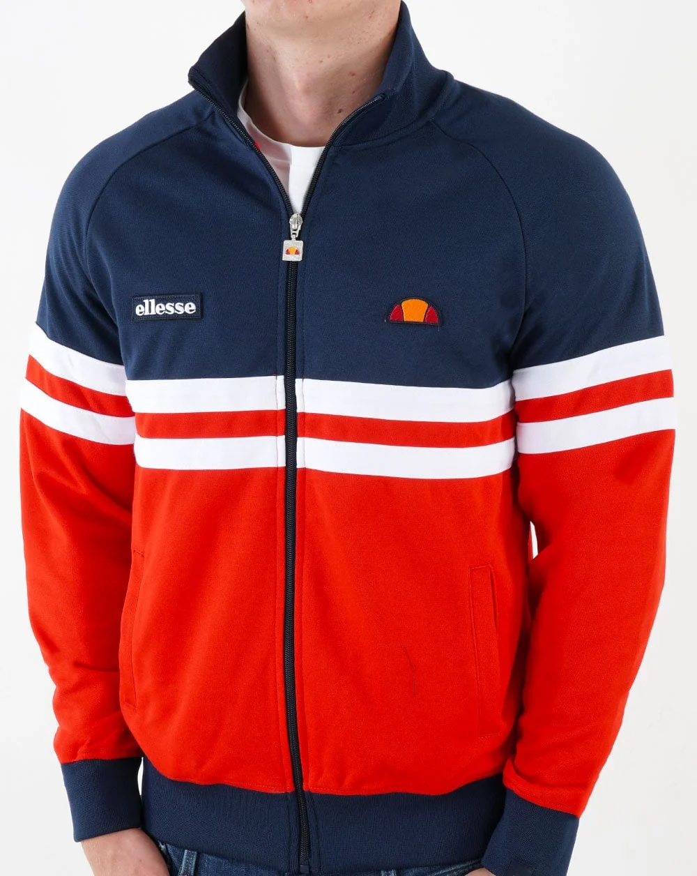 Ellesse Rimini Track Top Navy/Red/White - Image 2