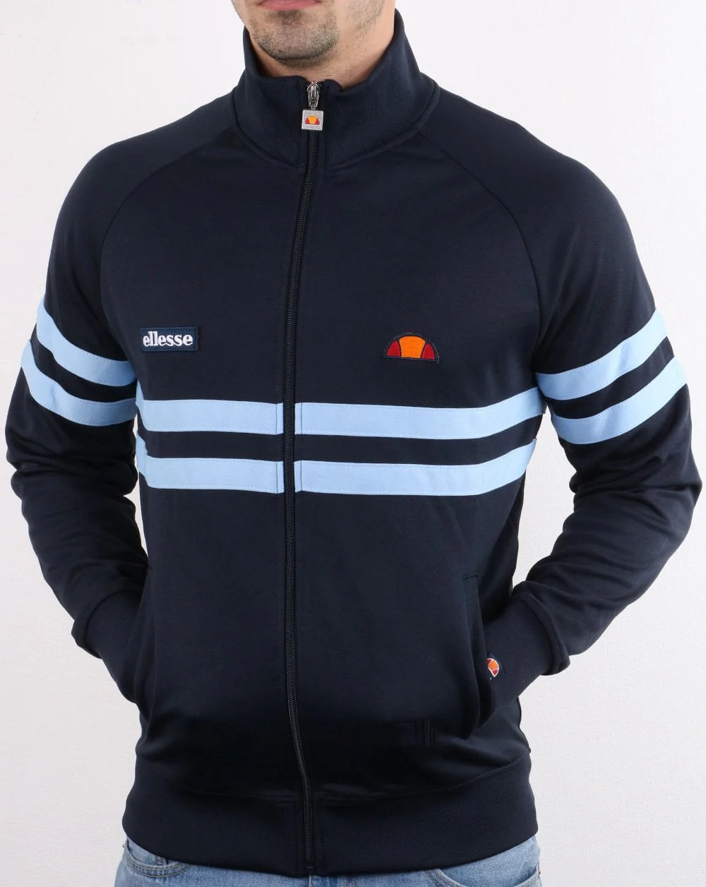 Ellesse Rimini Track Top Navy/Sky - Image 3