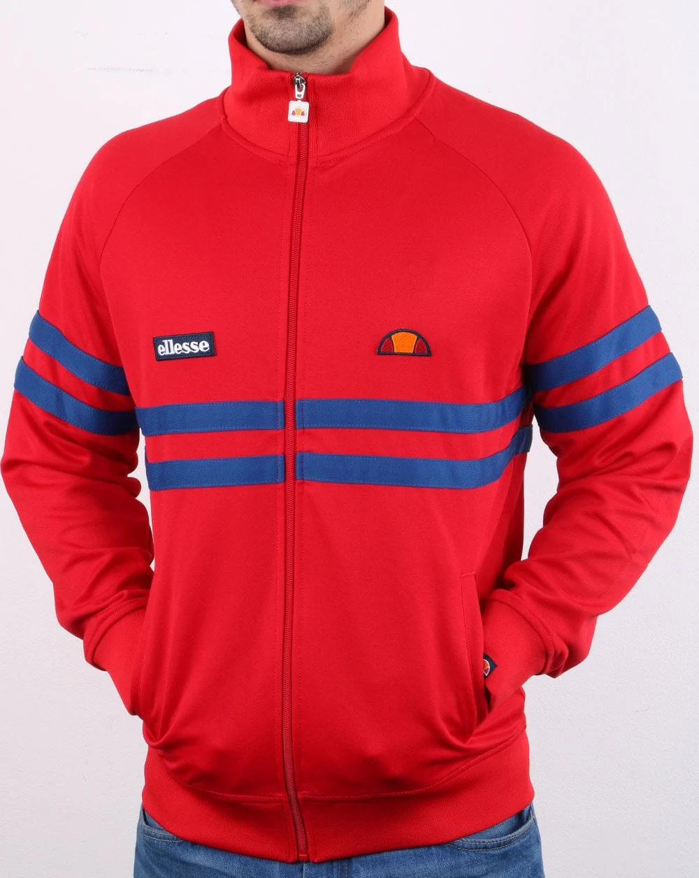 Ellesse Rimini Track Top Red/blue - Image 2