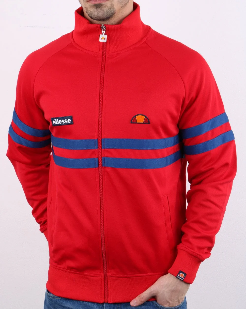 Ellesse Rimini Track Top Red/blue - Image 3