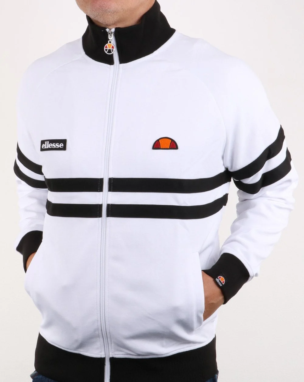 Ellesse Rimini Track Top White/black - Image 4