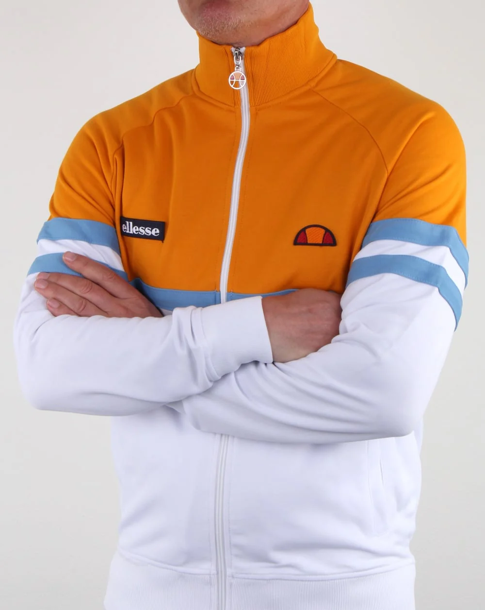 Ellesse Rimini Track Top White/Orange/Sky - Image 2